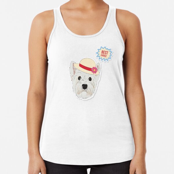 Cutie Canine Westie "Best Choice" Racerback Tank Top