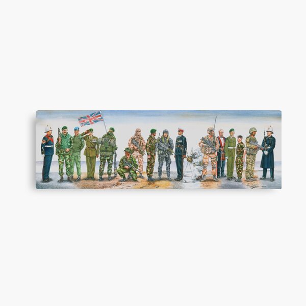 Royal Marine uniforms 1972 - 2014 Canvas Print