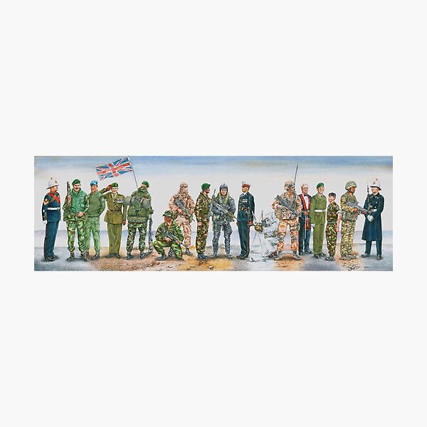 Royal Marine uniforms 1972 - 2014 Photographic Print
