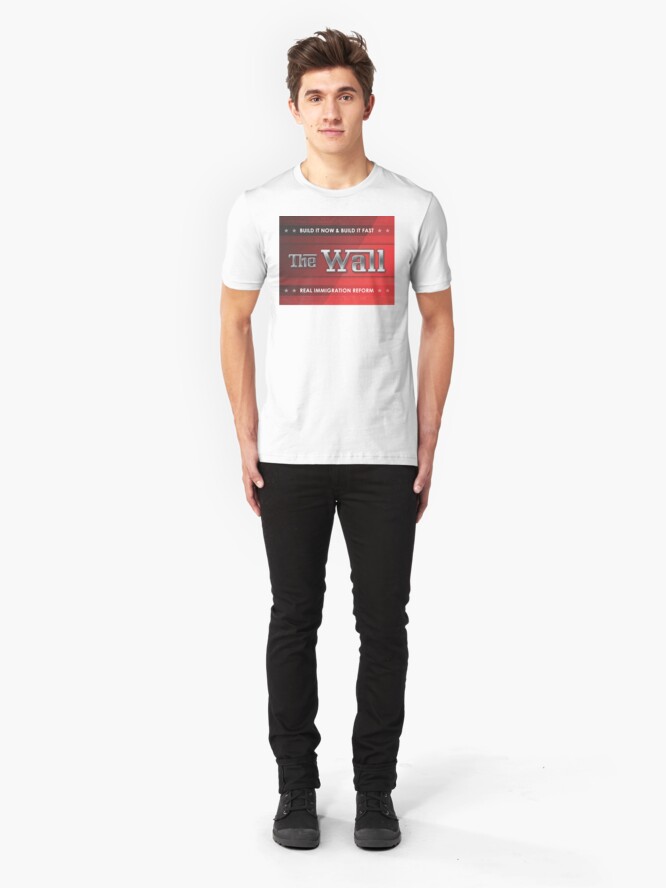 Alternate view of Build The Wall Slim Fit T-Shirt