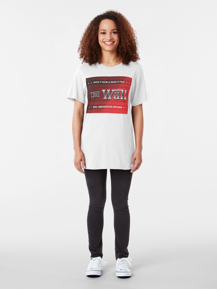 Alternate view of Build The Wall Slim Fit T-Shirt