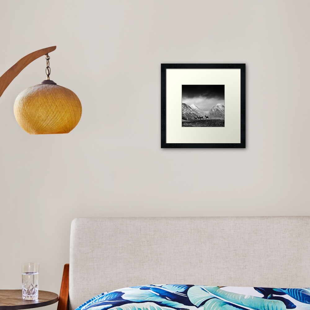 In the hills Framed Art Print