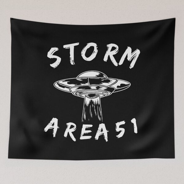 Item preview, Storm Area 51 Alien Flying saucer UFO Area 51  graphic designed and sold by we1000.
