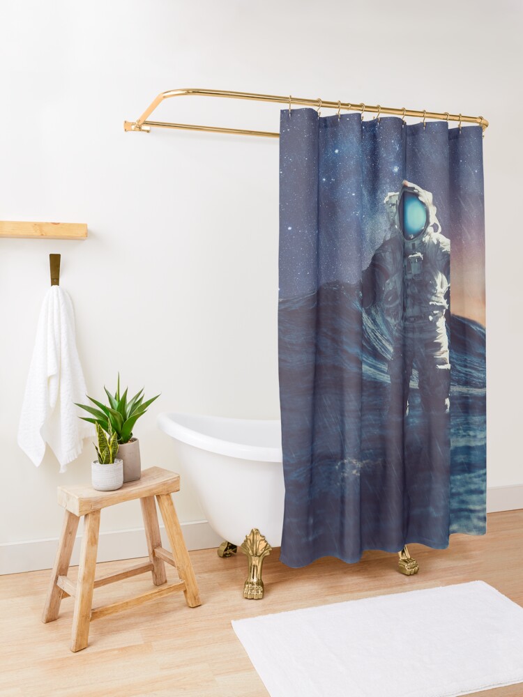 Alternate view of Stranded II Shower Curtain