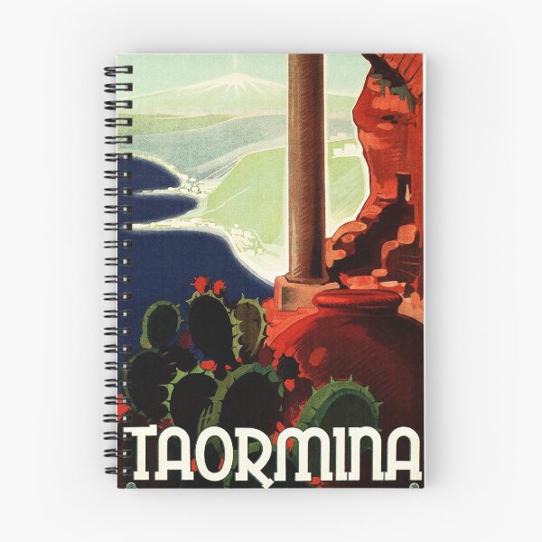 Item preview, ITALY TAORMINA Theatro Antico Ruins Vintage Italian Travel designed and sold by retroposters.