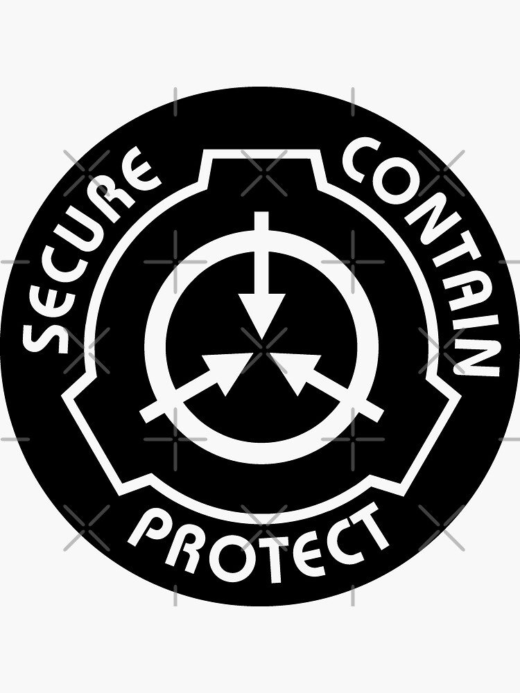 "Secure Contain Protect SCP Foundation Emblem" Sticker for Sale by