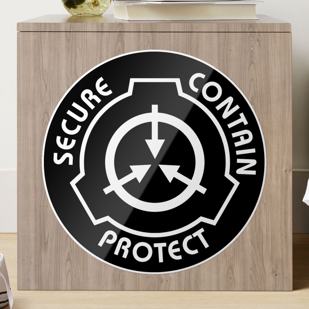 SCP Foundation Wood Sign Secure Contain Protect Wall Sign 
