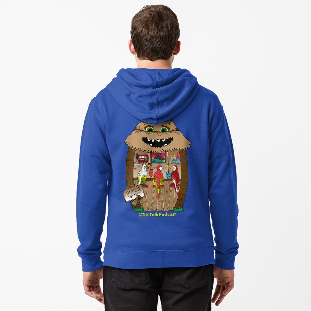 Item preview, Zipped Hoodie designed and sold by tikitalkpodcast.