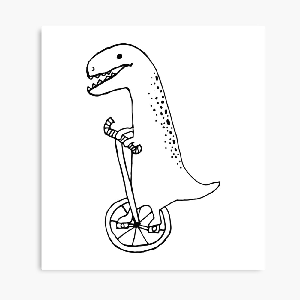 dinosaur on a bike