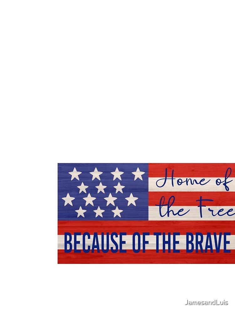 home of the free because of the brave logo