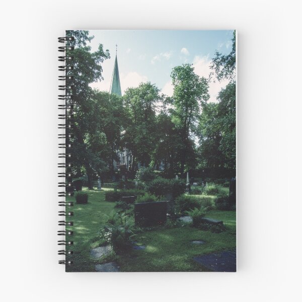 Item preview, Across Bishop's cemetary to Cathedral Nidaros Cathedral Trondheim Norway 19840622 0032 designed and sold by Fred Mitchell.