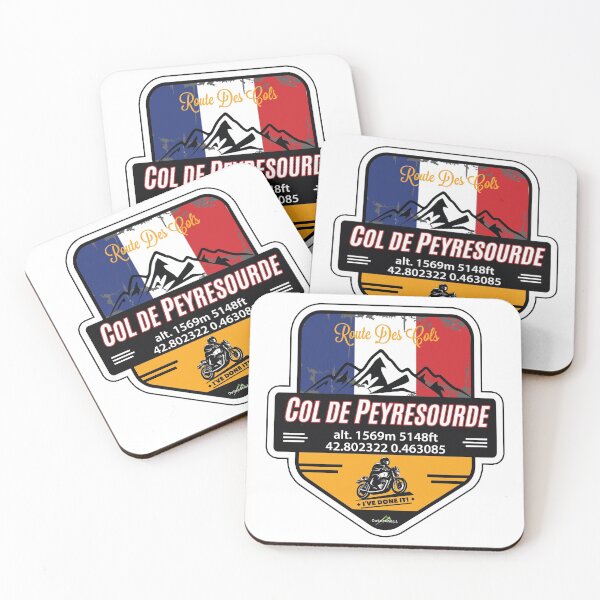 Item preview, Col de Peyresourde Motorcycle T-Shirt & Sticker - Route des Cols Pyrénées - Ive Done It! designed and sold by OuterShellUK.
