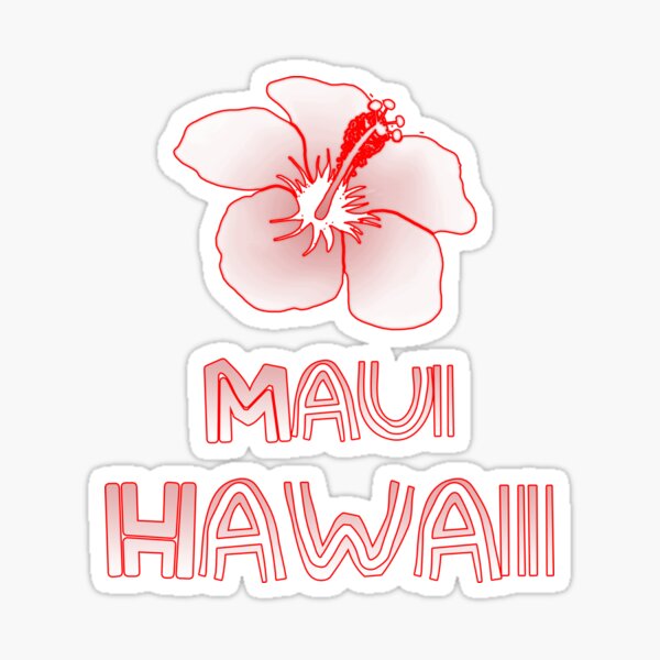 Item preview, Maui Hawaii Hibiscus Flower designed and sold by BailoutIsland.