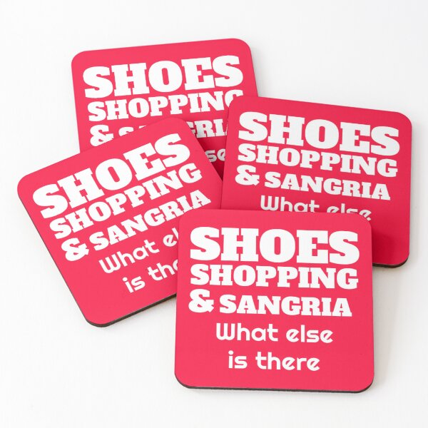 Item preview, Shoes Shopping & Sangria Shirt - Shoes Shopping & Sangria t shirt - Love Shopping - Shopping Girl - Love To Shop - Love Shoes designed and sold by happygiftideas.