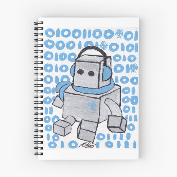 Item preview, Let It Snow Binary Robot designed and sold by naloi.