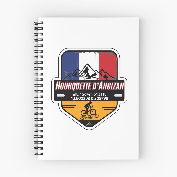 Item preview, Hourquette d'Ancizan Cycle T-Shirt & Sticker - Route des Cols Pyrénées - Ive Done It! designed and sold by OuterShellUK.