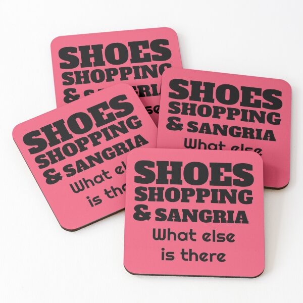 Item preview, Shoes Shopping & Sangria Shirt - Shoes Shopping & Sangria t shirt - Love Shopping - Shopping Girl - Love To Shop designed and sold by happygiftideas.