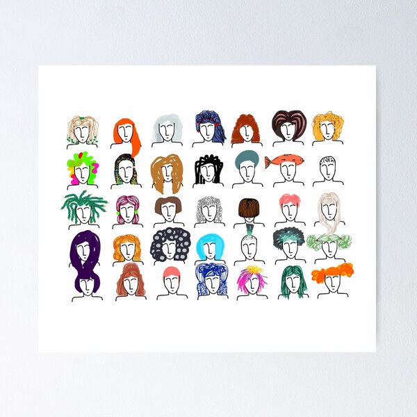 Item preview, Hair designed and sold by sisselonpaper.