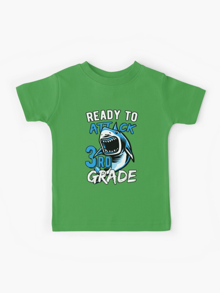 Kids Ready To Attack 1st Grade Boys First Day Of School Kids T-Shirt Kids Ready To Attack 1st Grade Boys First Day Of School Kids T-Shirt