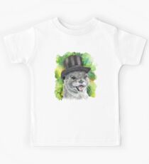 Otter in a Top Hat Kids Tee