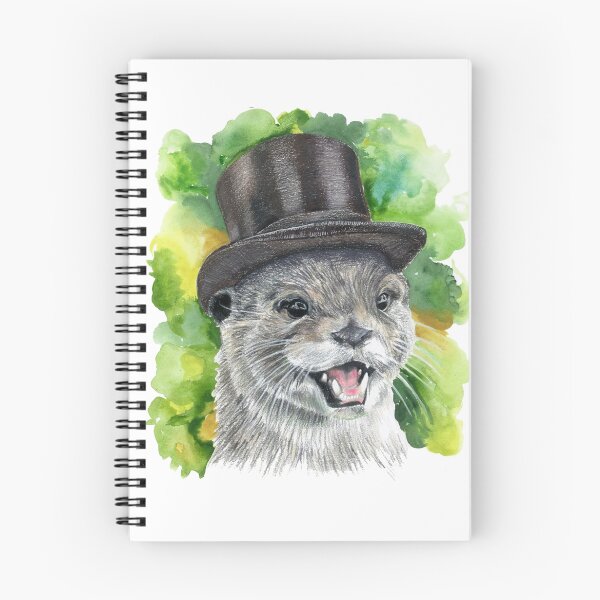 Aperçu de l'œuvre Loutre dans un chapeau haut de forme créée et vendue par stephdrawsstuff.
