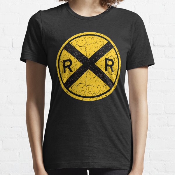 Railroad Crossing Road Sign Crossing Kids T-Shirt for Sale by