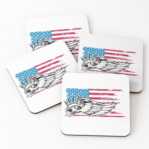 Item preview, Skull and American Flag designed and sold by BornLion.