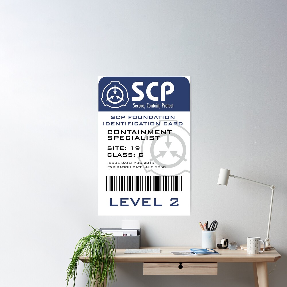 SCP Foundation ID Card CAC Style Customized With Your 