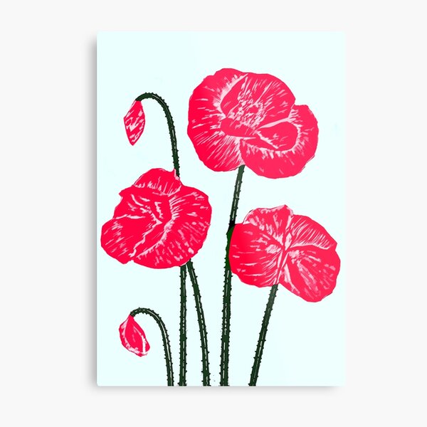 Poppies Metal Print