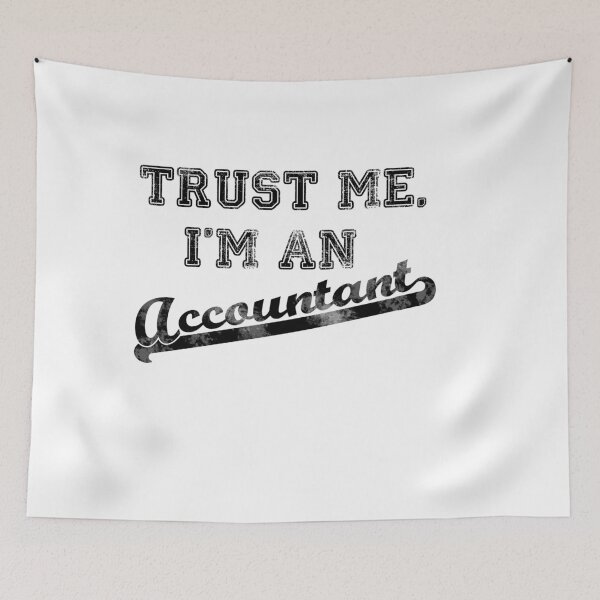Item preview, Trust me I'm an accountant faded us college style print designed and sold by qlobba.