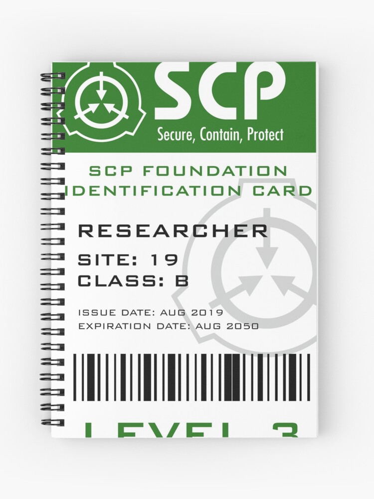 Caderno Espiral SCP Foundation notepad: symple-W[SCP Foundation