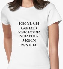 Ermahgerd Jon Snow - Game of Thrones Women's Fitted T-Shirt