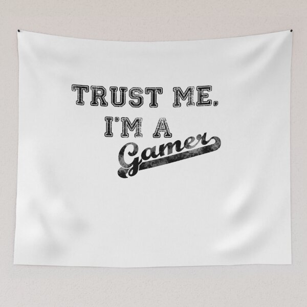 Item preview, Trust me I'm a gamer faded us college style print designed and sold by qlobba.