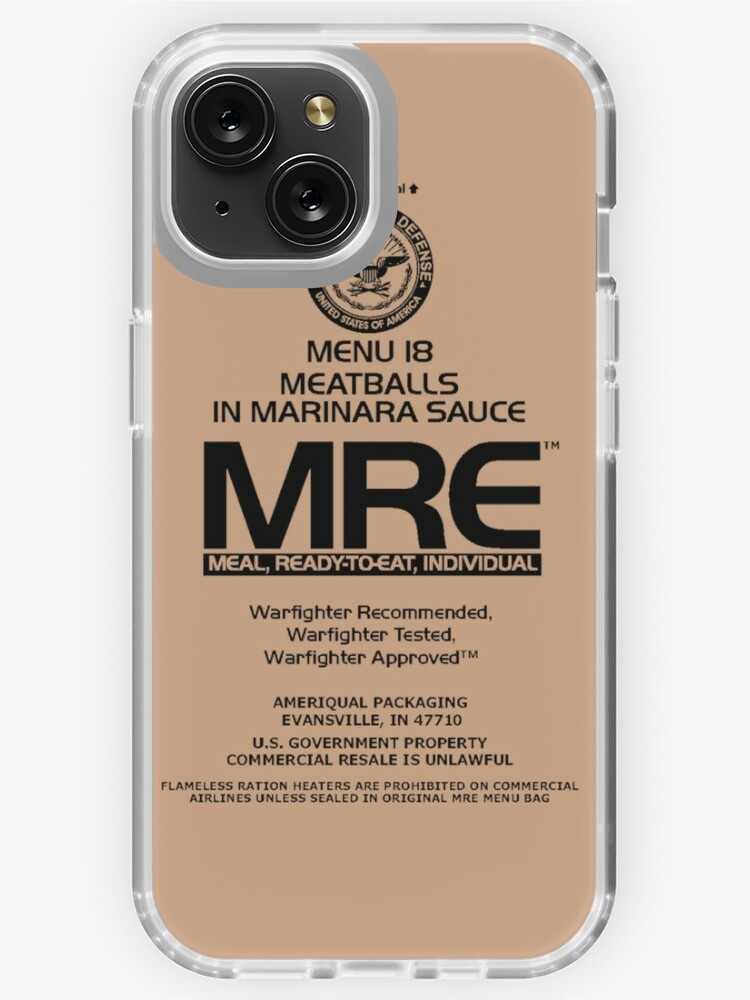 MRE Meatballs in Marinara Sauce iPhone Case