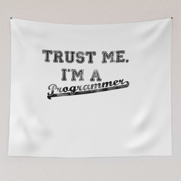 Item preview, Trust me I'm a programmer faded us college style print designed and sold by qlobba.
