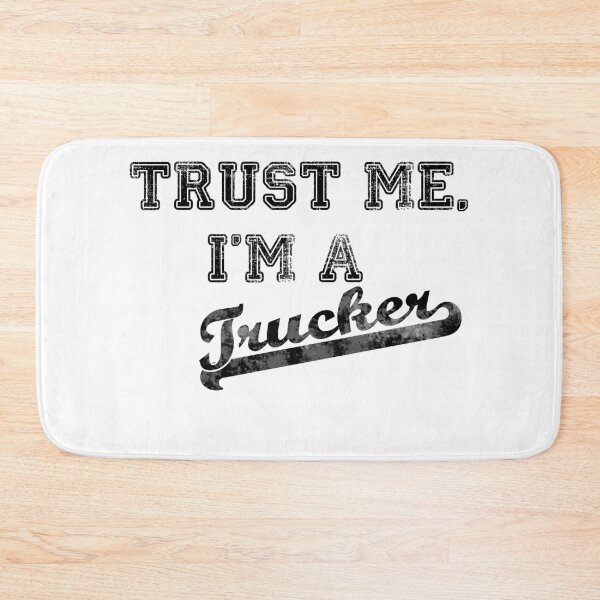Item preview, Trust me I'm a trucker faded us college style print designed and sold by qlobba.