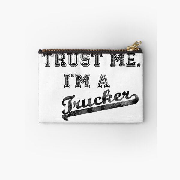 Item preview, Trust me I'm a trucker faded us college style print designed and sold by qlobba.