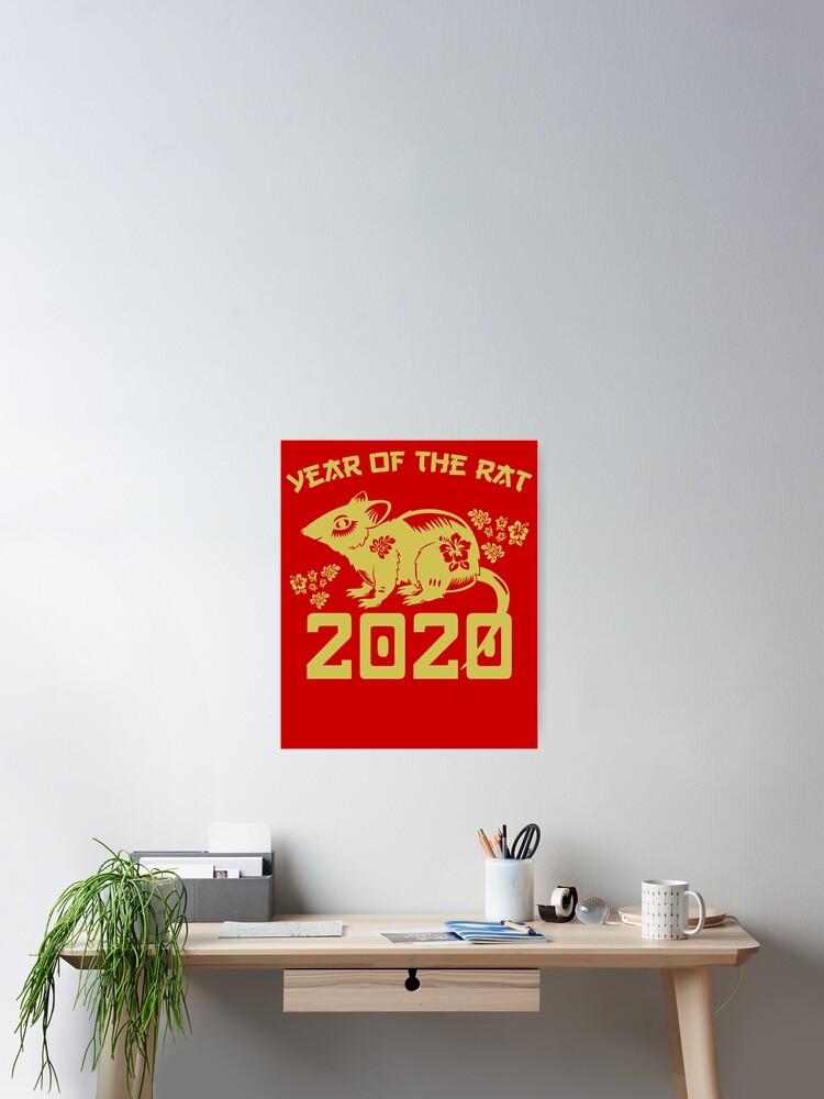 Oriental Chinese Red Rat Symbol 2020 Vintage New Year Rats Tank Top Oriental Chinese Red Rat Symbol 2020 Vintage New Year Rats Tank Top