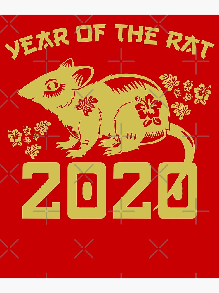 Year Of The Rat Chinese Zodiac New Year 2020 Poster