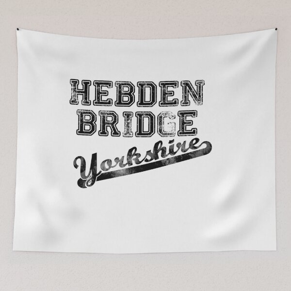 Item preview, Hebden Bridge Yorkshire faded us college style print designed and sold by qlobba.