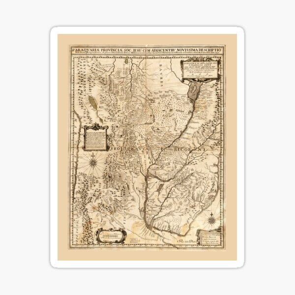 Map of South America (1732) Sticker