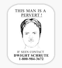 contact dwight plz Sticker