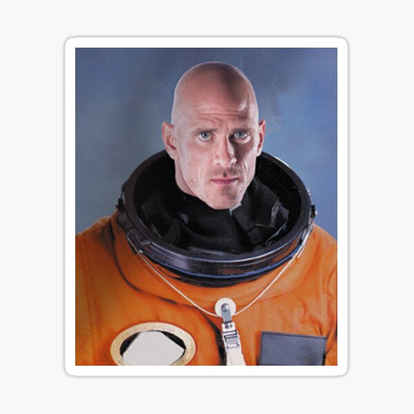 L'astronaute Johnny Sins Sticker