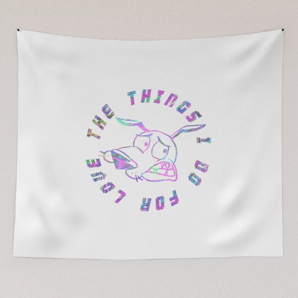Item preview, "The things I do for love" Courage the Cowardly Dog designed and sold by RoserinArt.