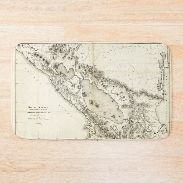 Item preview, Map of Nicaragua (1873) designed and sold by allhistory.