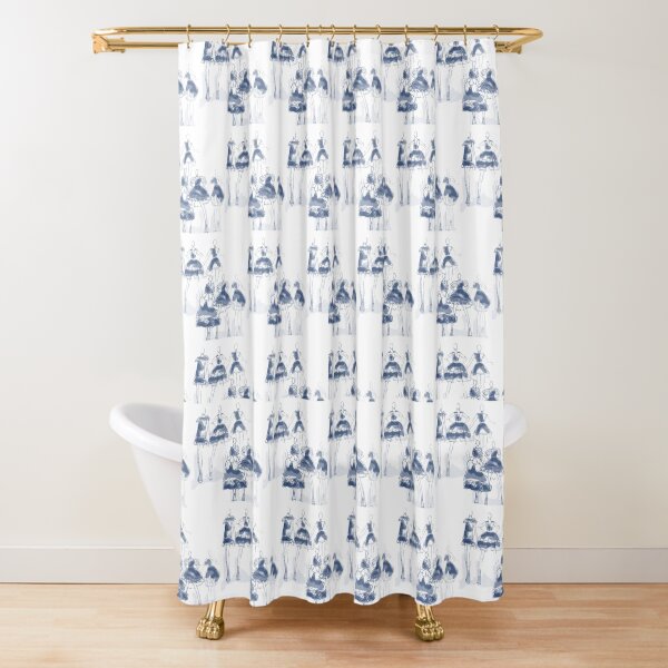 Sketched Shower Curtain