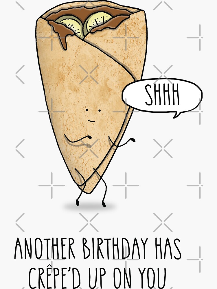 Imagen 3 de 3, Pegatina con la obra Crepe De Cumpleaños, diseñada y vendida por allthebestltd.