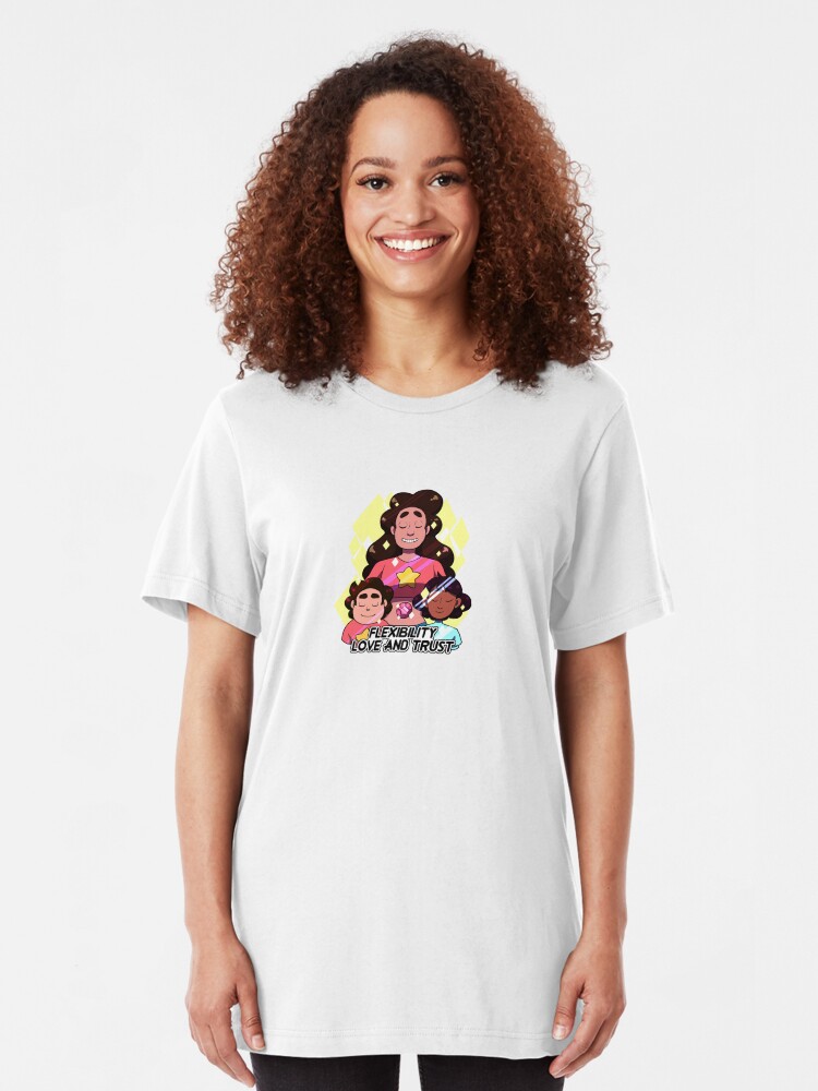 Alternate view of Flexibility, Love, and Trust Slim Fit T-Shirt