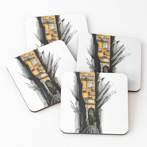 Item preview, Elements Italy cities. Painted sketch, art work and decoration. Postcard. designed and sold by Alexander Sorokopud.