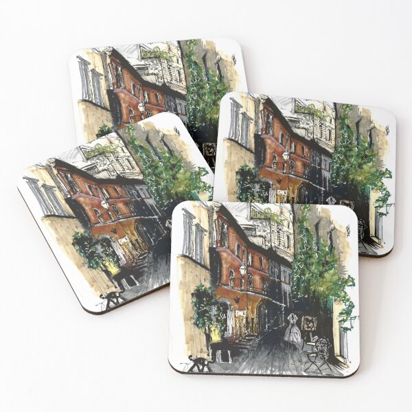 Item preview, Elements Italy cities. Painted sketch, art work and decoration. Postcard. designed and sold by Alexander Sorokopud.
